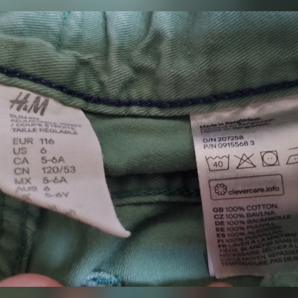 Green twill jeans - Picture 2 of 3